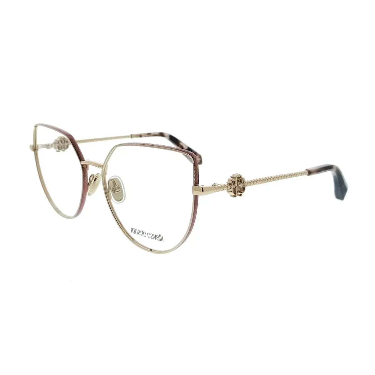 Roberto Cavalli VRC048 560323 Rose Gold Pink Square Womens Optical Frames