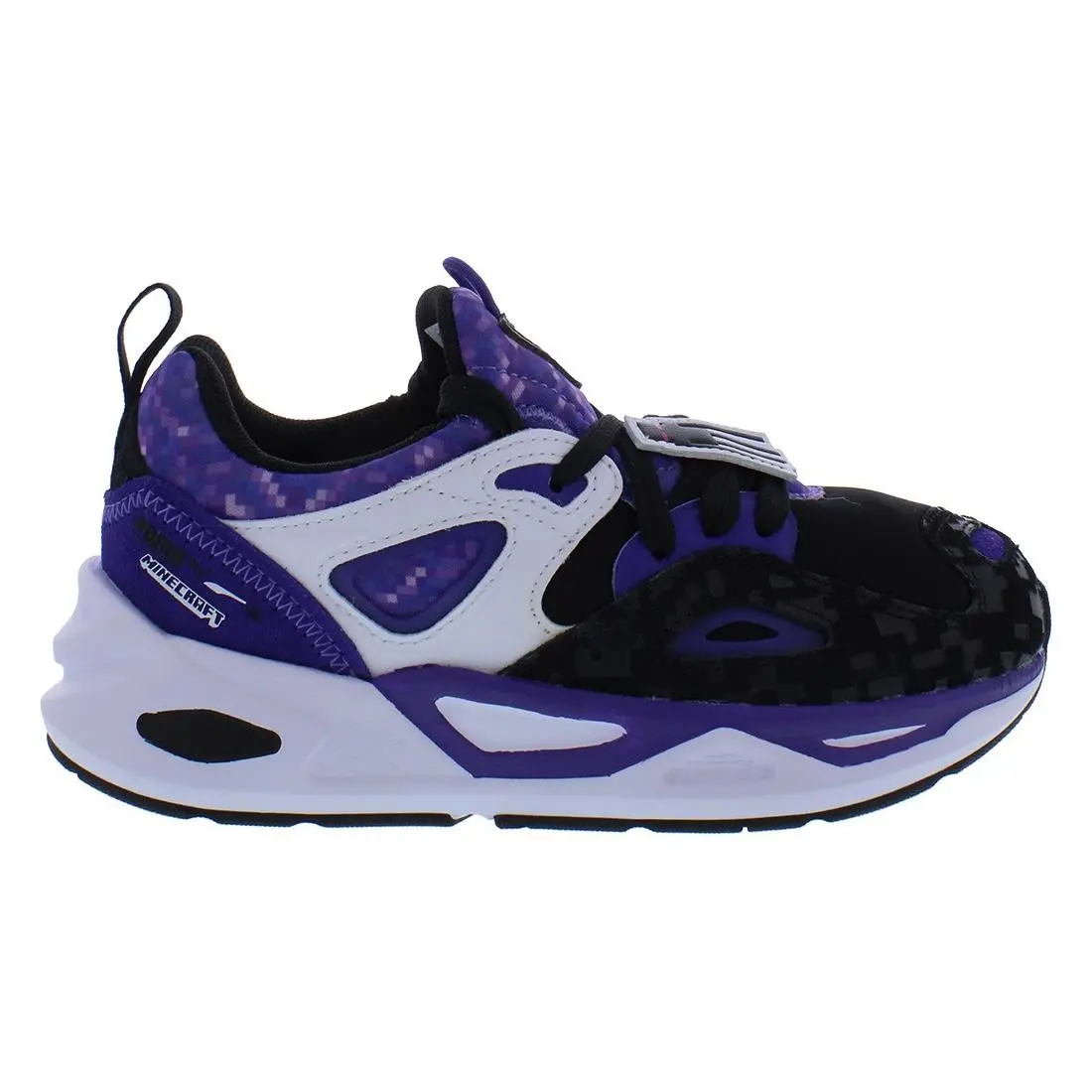 Puma Trc Blaze Ps Boys Shoes Size 12 Color: Purple/white