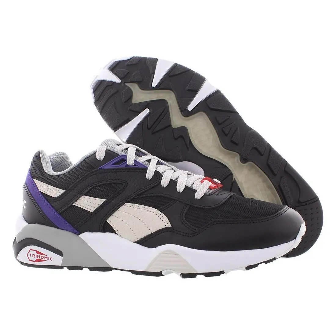 Puma R698 Reverse Classic Mens Shoes Size 9 Color: Black/nimbus Cloud