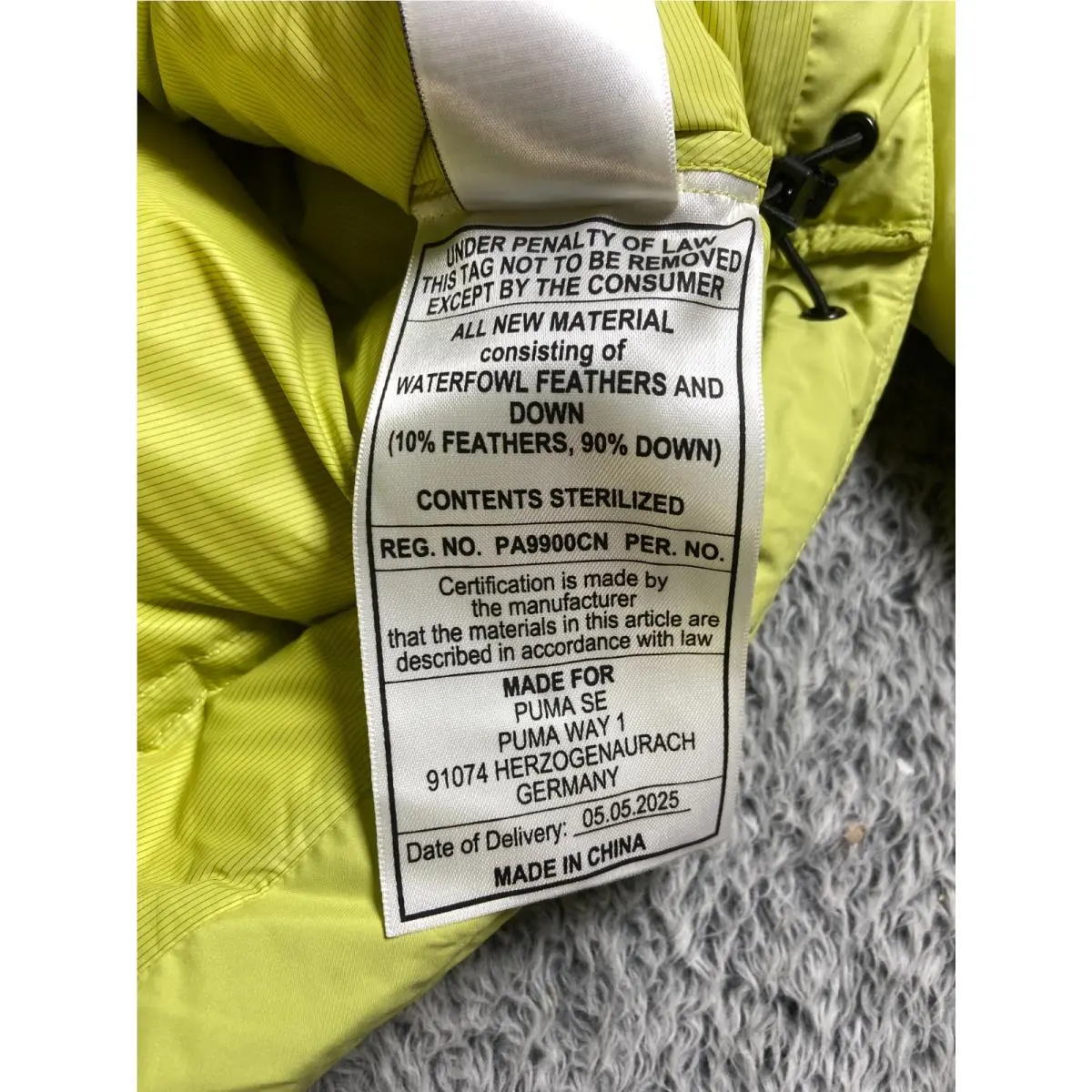 Puma clothing - Yellow 4
