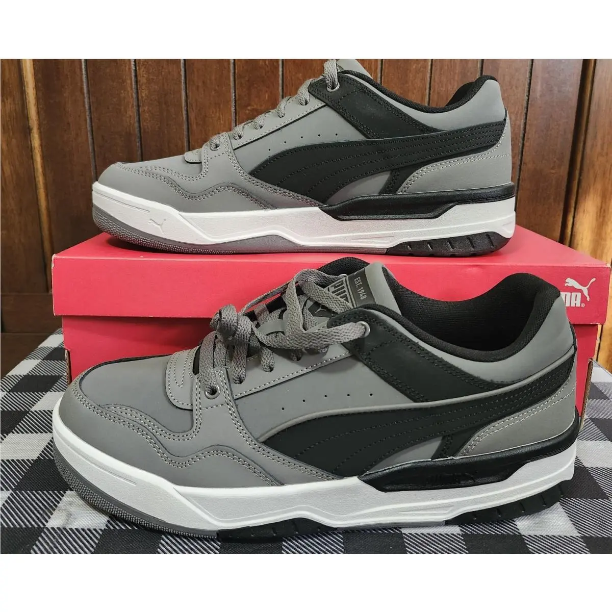 Rebound Retro Buck Cool Dark Gray Black 402969 01 Mens Size 12 Viral Shoes by Puma