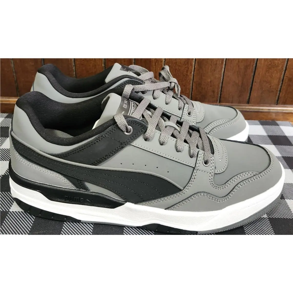 Puma shoes - PUMA REBOUND BUCK - REBOUND BUCK - 402969 01 - COOL DARK GRAY PUMA BLACK 9