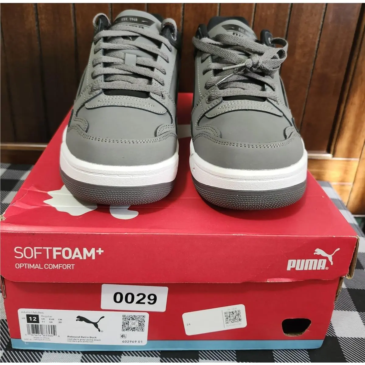 Puma shoes - PUMA REBOUND BUCK - REBOUND BUCK - 402969 01 - COOL DARK GRAY PUMA BLACK 3