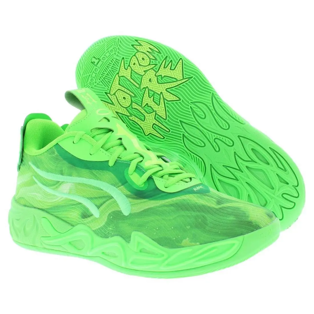 Puma MB.04 Lo Team Mens Shoes Size 11 Color: Green Glare/fizzy Light