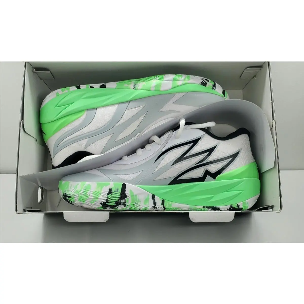 Puma shoes - PUMA MB 02 - 379408-01 - White, Manufacturer: Elektro Green/White 4