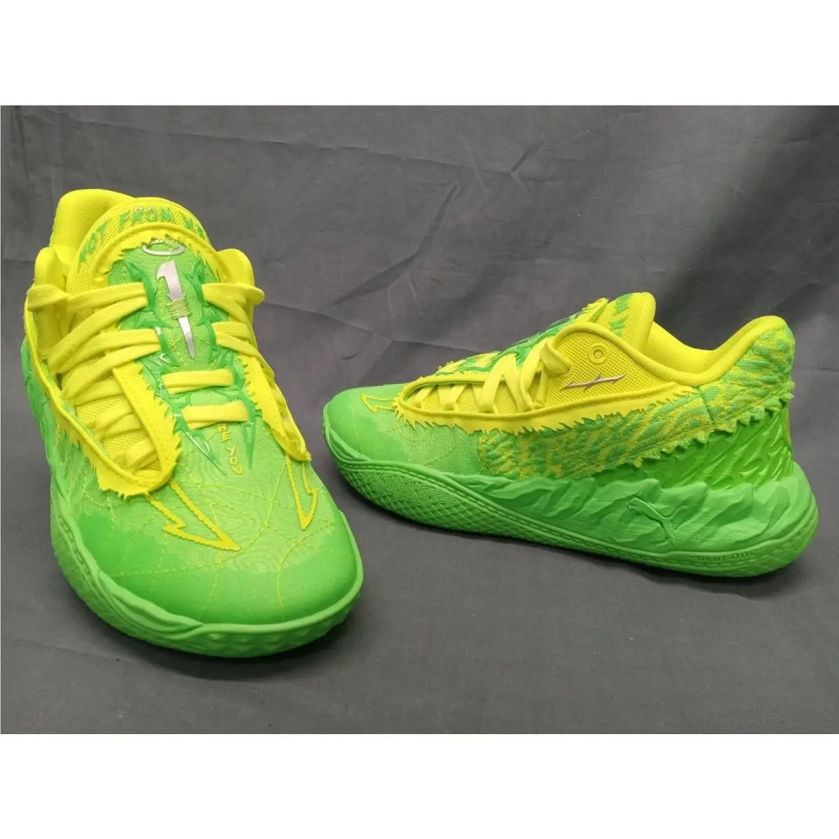 Lamelo Ball MB.05 `flourish` Sneakers Green Yellow Boys Size 5 by Puma