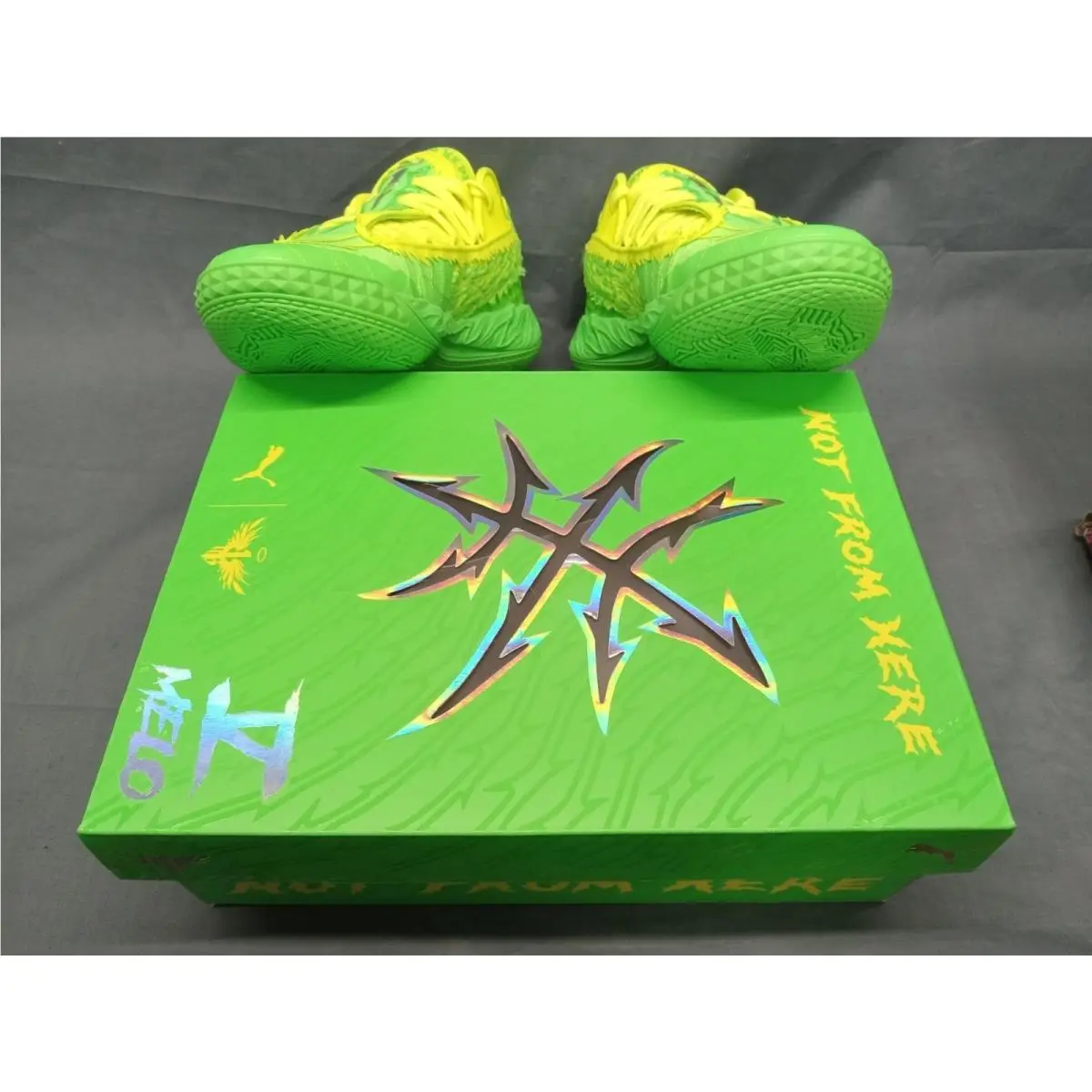 Puma shoes - Puma LaMelo - LaMelo - 312805 01 - Fluro Green (UPC: 198556320625) 10