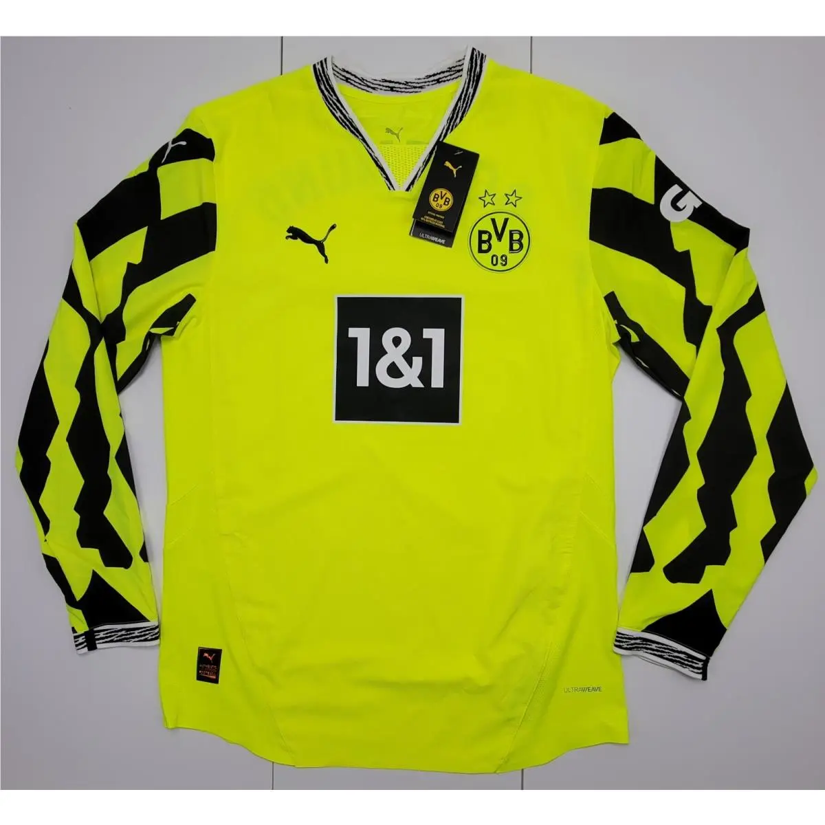 Puma Bvb Anniversary Jersey Men`s Size M Long Sleeve 776141-04
