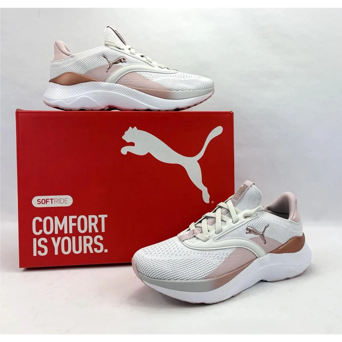 Softride Mayve Athletic Sneaker Shoes Mauve Mist-rose Gold Women`s 9.5 by Puma