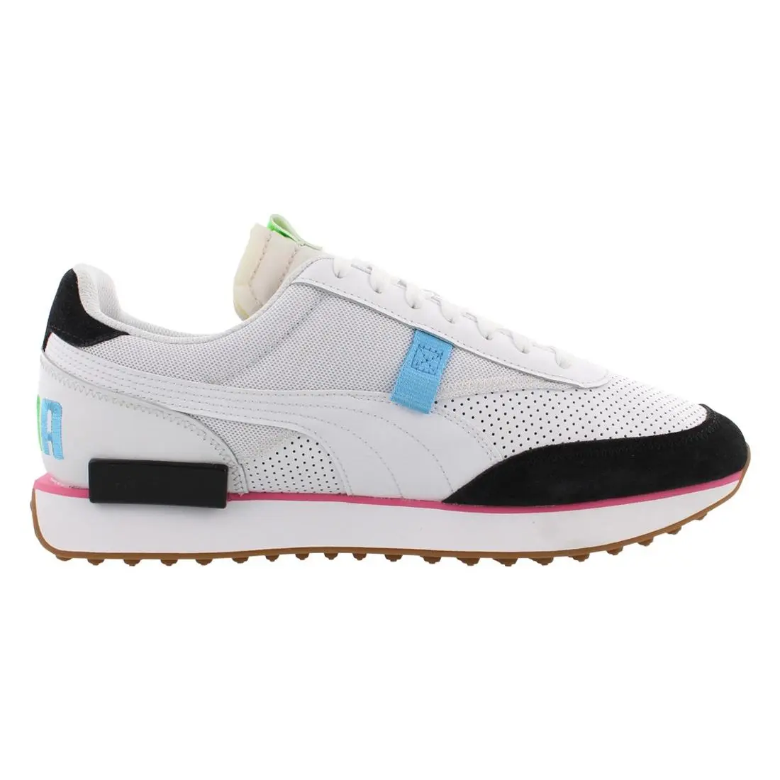 Puma shoes - White/Puma Black/Fluo Pink, Main: White (UPC: 193526476029) 1