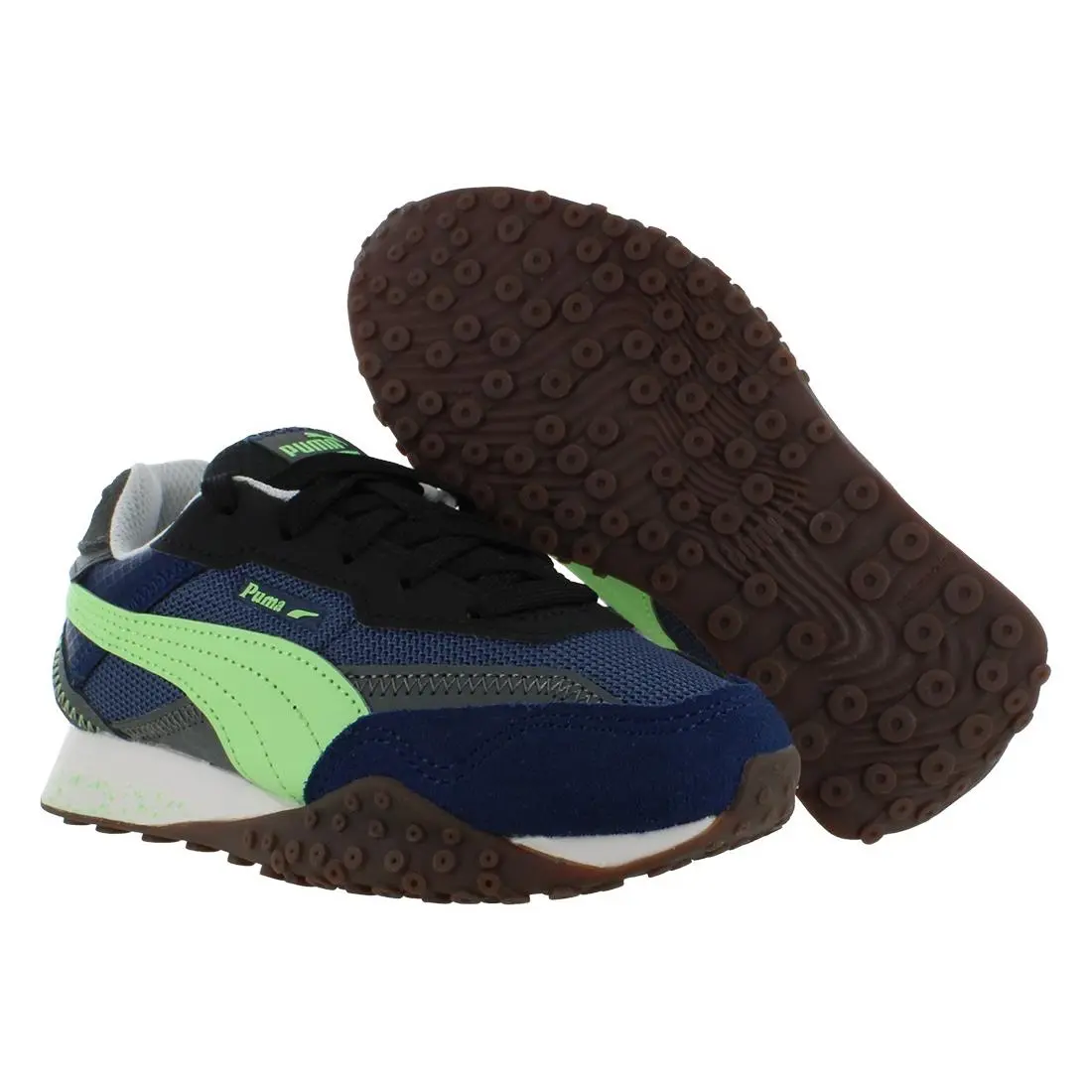 Puma Blacktop Rider Lithium PS Boys Shoes Size 13.5 Color: Inky Blue/persian