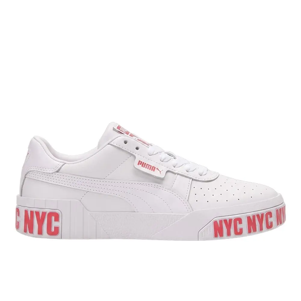 Puma Cali Bold Nyc Platform Womens Size 8 M Sneakers Casual Shoes 37230903 - Red, White