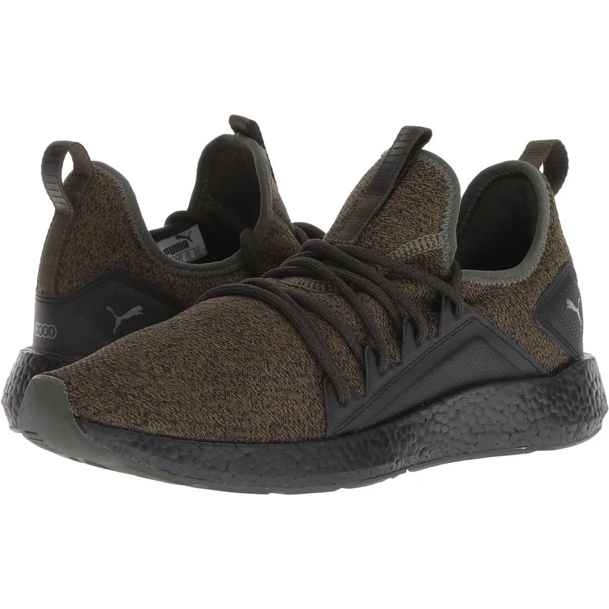 Mens Nrgy Neko Knit Lace Sneaker Shoes Forest Night / Black US 10M by Puma