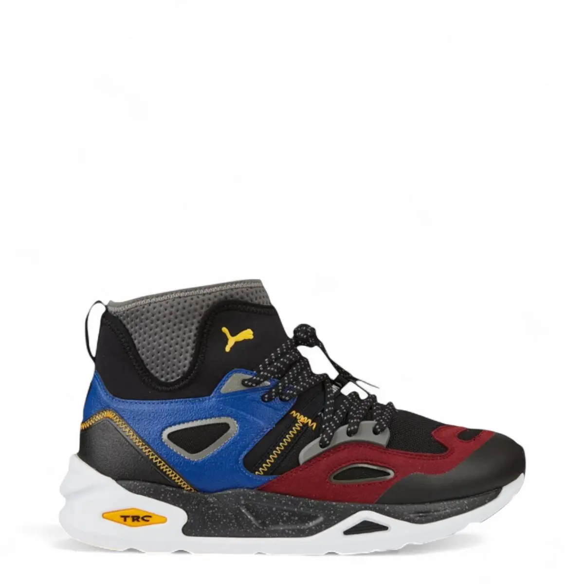 Puma Men`s Trc Blaze Mid Sneakers 386164 02 Black/platinum Grey W/box