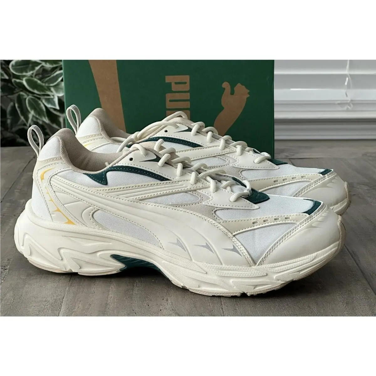 Puma shoes - Puma Morphic Varsity - Morphic Varsity - 393647-01 - Warm White Malachite (UPC: 195731903116) 0