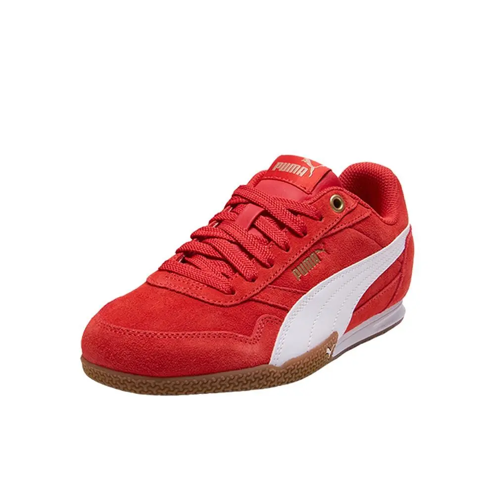 Puma shoes - PUMA Bella Donna Suede Lace Up  Youth - 40521203 - Red (UPC: 198555460711) 0