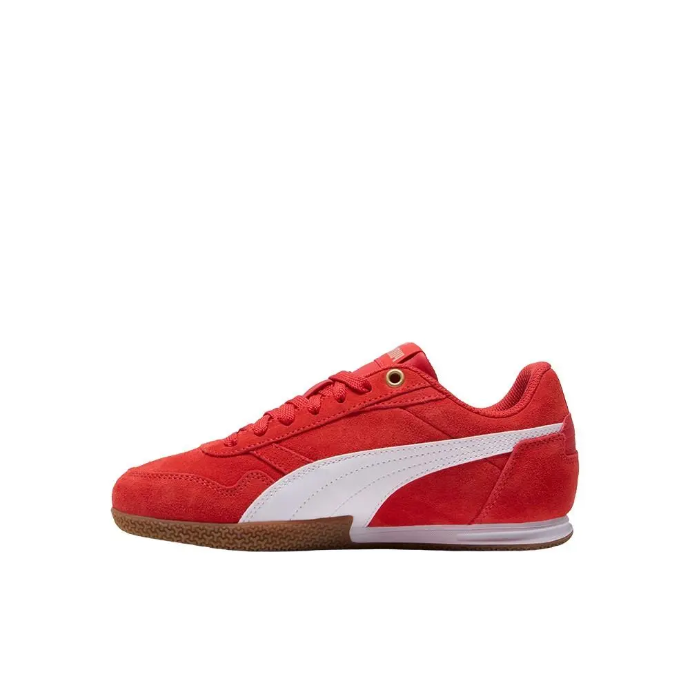 Puma shoes - PUMA Bella Donna Suede Lace Up  Youth - 40521203 - Red (UPC: 198555460711) 1