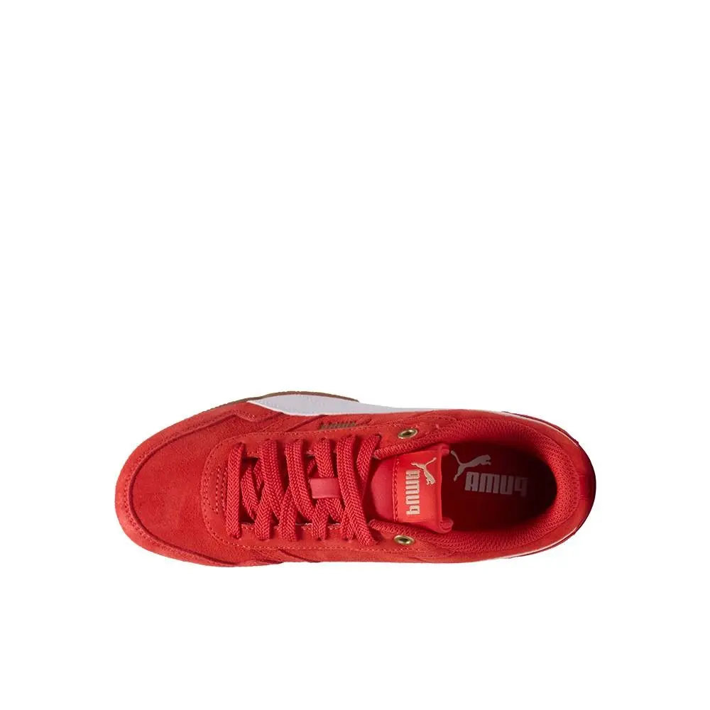 Puma shoes - PUMA Bella Donna Suede Lace Up  Youth - 40521203 - Red (UPC: 198555460711) 2