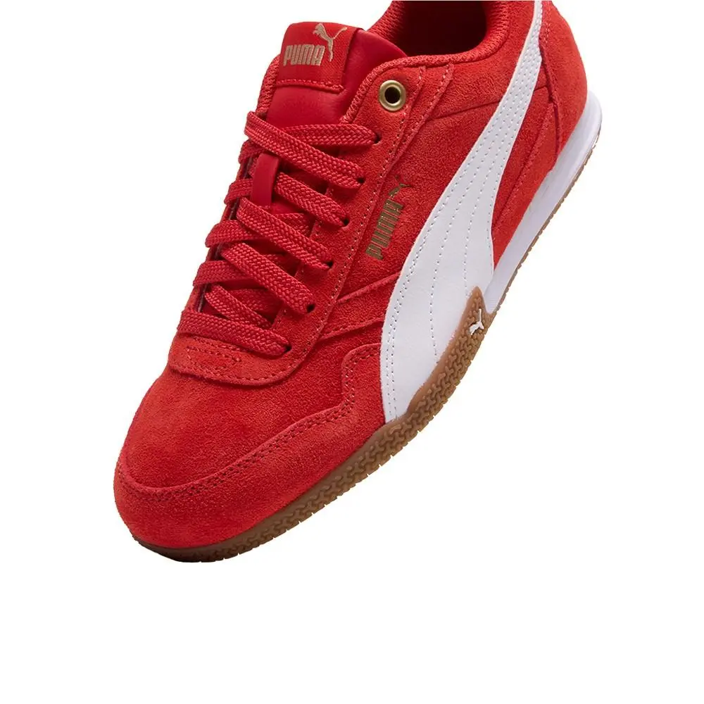 Puma shoes - PUMA Bella Donna Suede Lace Up  Youth - 40521203 - Red (UPC: 198555460711) 4
