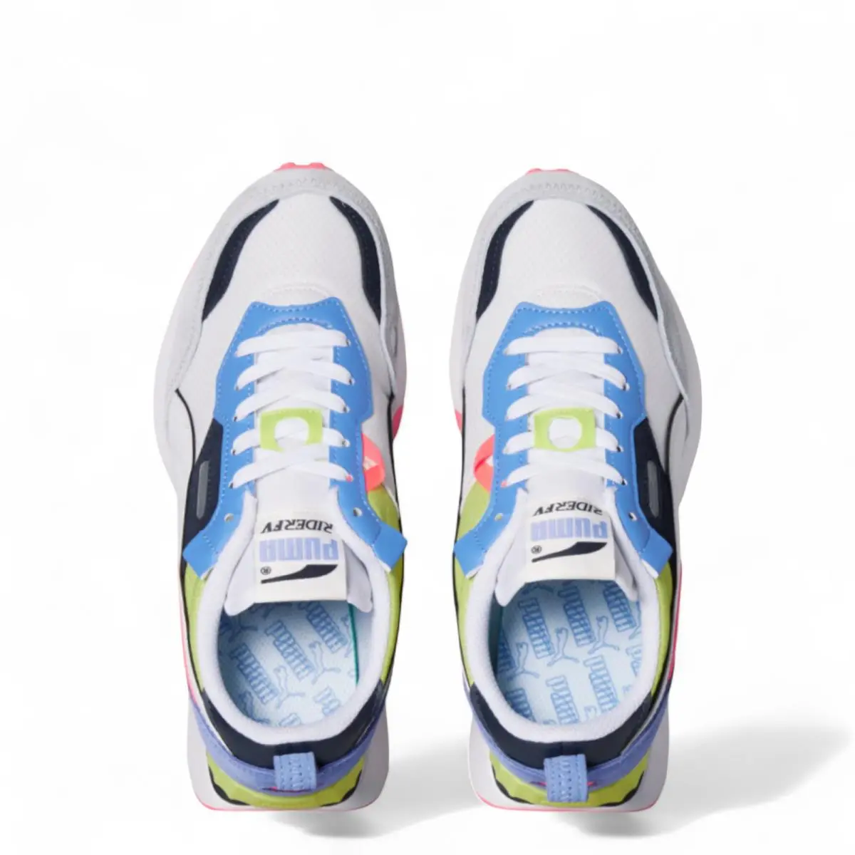 Puma shoes - PUMA Rider FV - Rider - 390073-07 - White/Elektro Purple (UPC: 0195102270236) 2