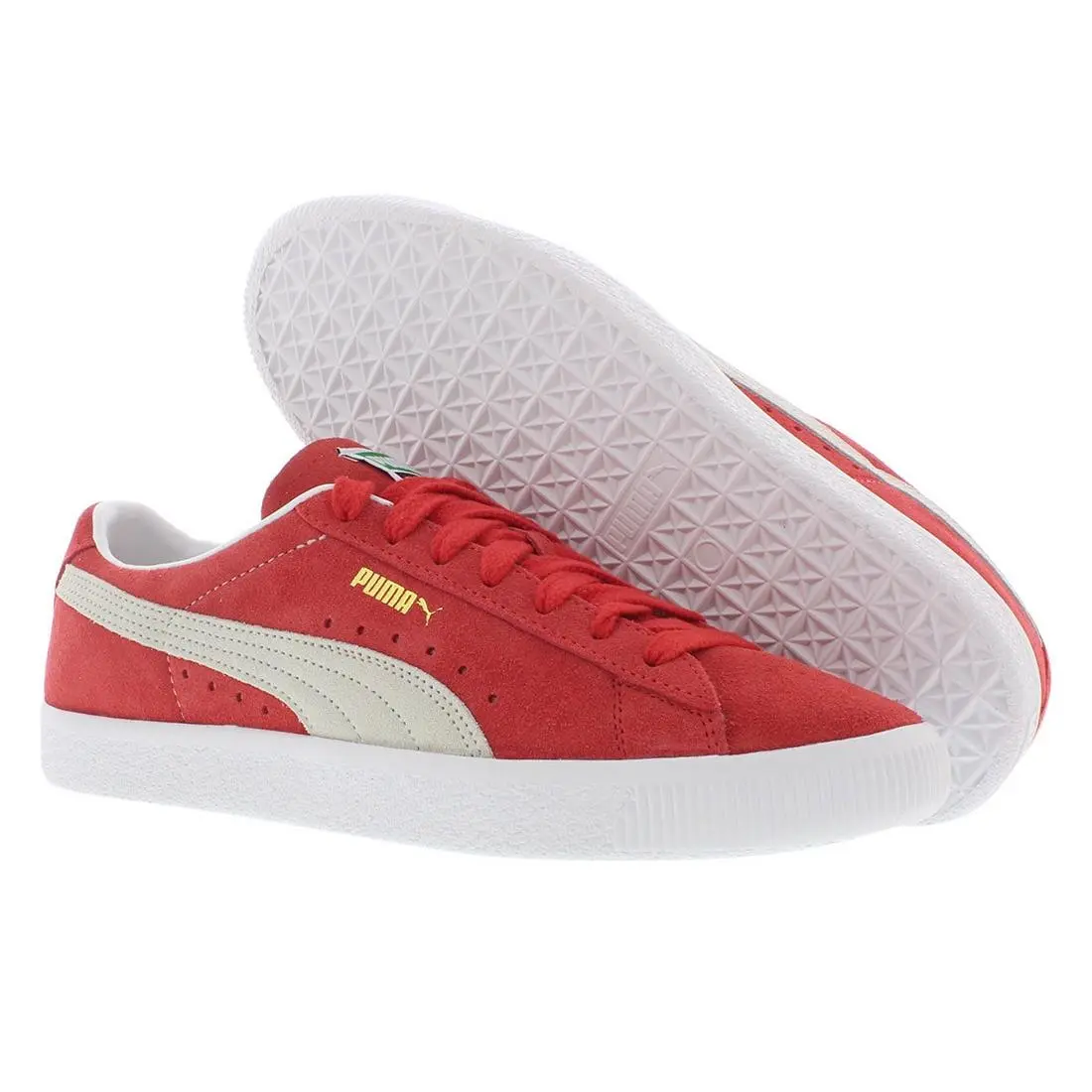Puma Vintage Mens Shoes Size 10.5 Color: High Risk Red/white