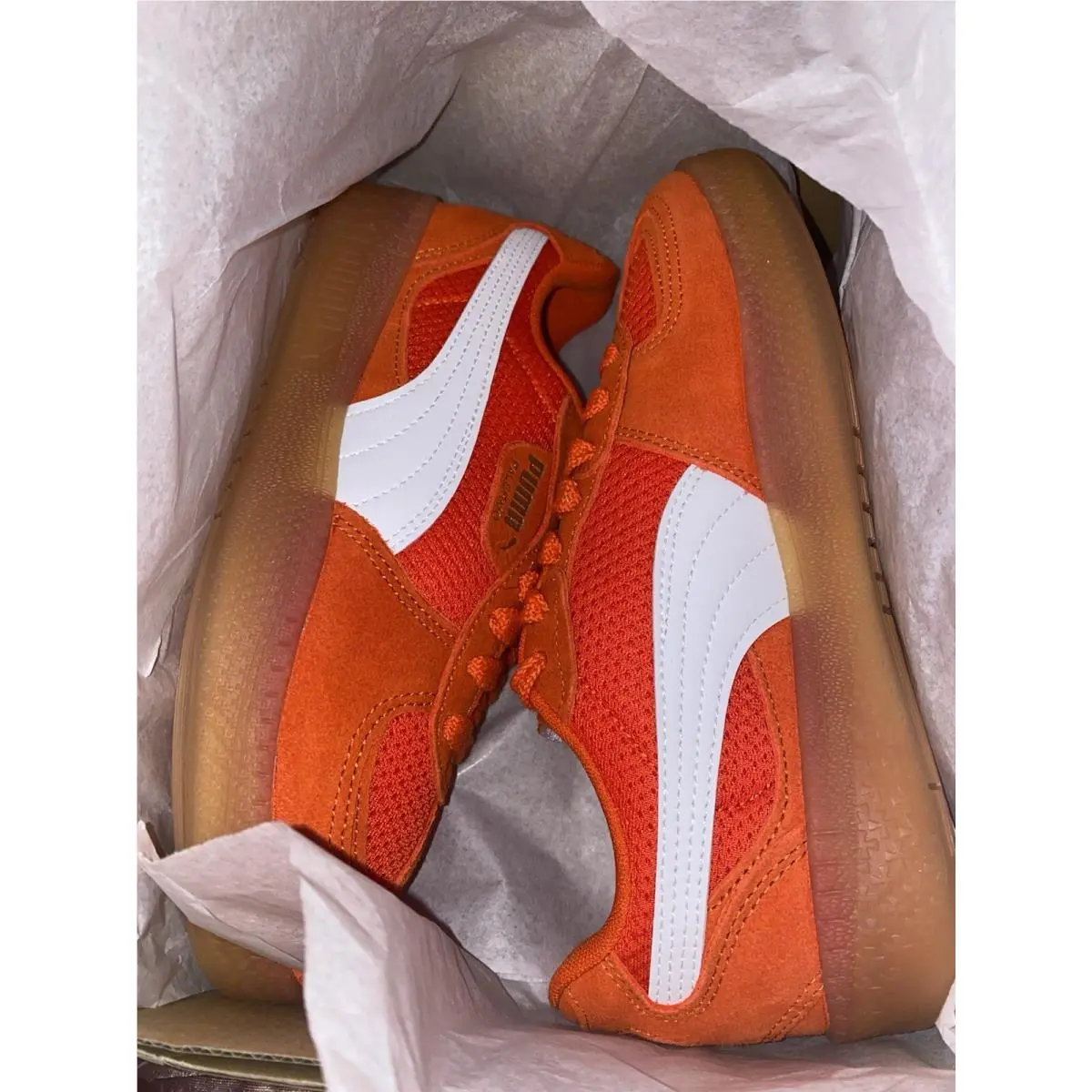 Puma shoes - Puma Palermo Moda Vintage Lace Up - 39882401 - Orange 5