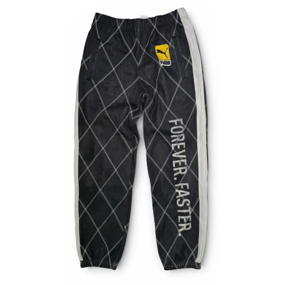 Puma x Asap A$ap Rocky Quilted Sweatpant Distressed Black 631124 Large L