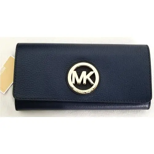 Grayson Navy Blue Logo Large Satchel Bag /or Fulton Wallet Wallet by Michael Kors
