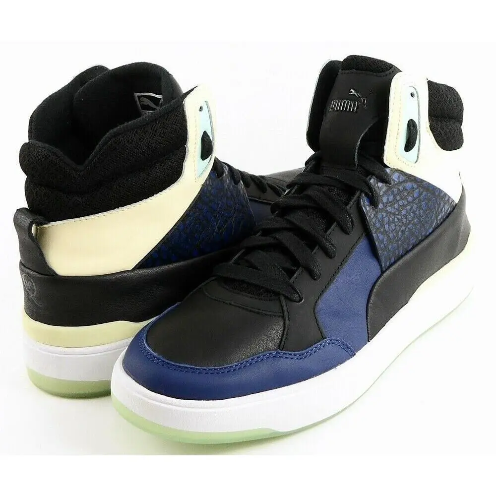 Alexander Mcqueen 35780102 Black Icelandic Blue Designer Sneakers 5.5 by Puma