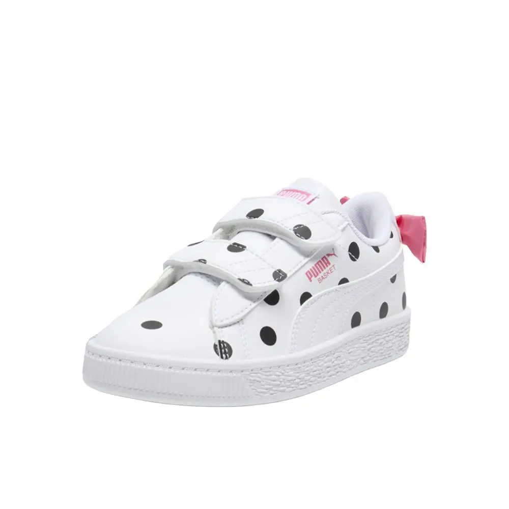 Puma shoes - PUMA Basket Bow V Slip On  Youth - 40353401 - White (UPC: 197674968399) 0