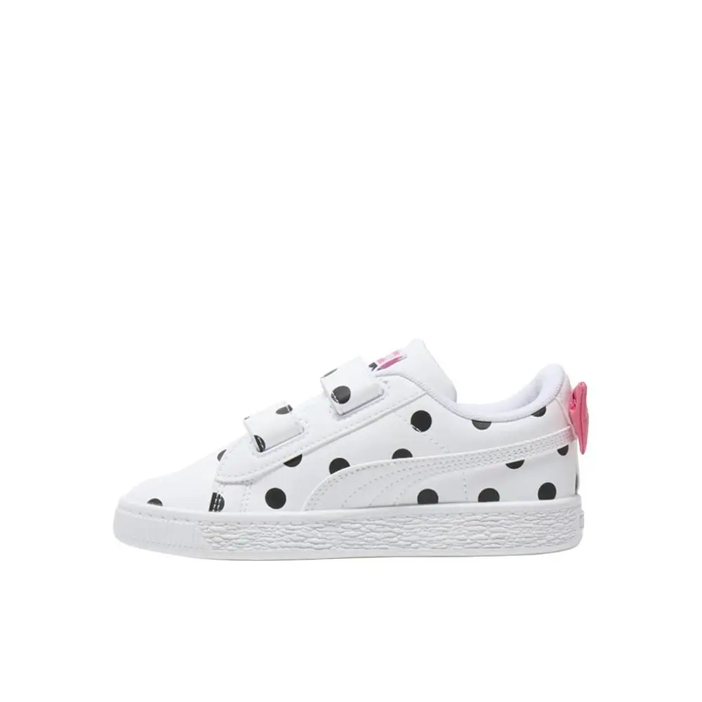 Puma shoes - PUMA Basket Bow V Slip On  Youth - 40353401 - White (UPC: 197674968399) 1