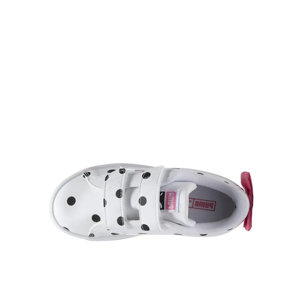 Puma shoes - PUMA Basket Bow V Slip On  Youth - 40353401 - White (UPC: 197674968399) 2