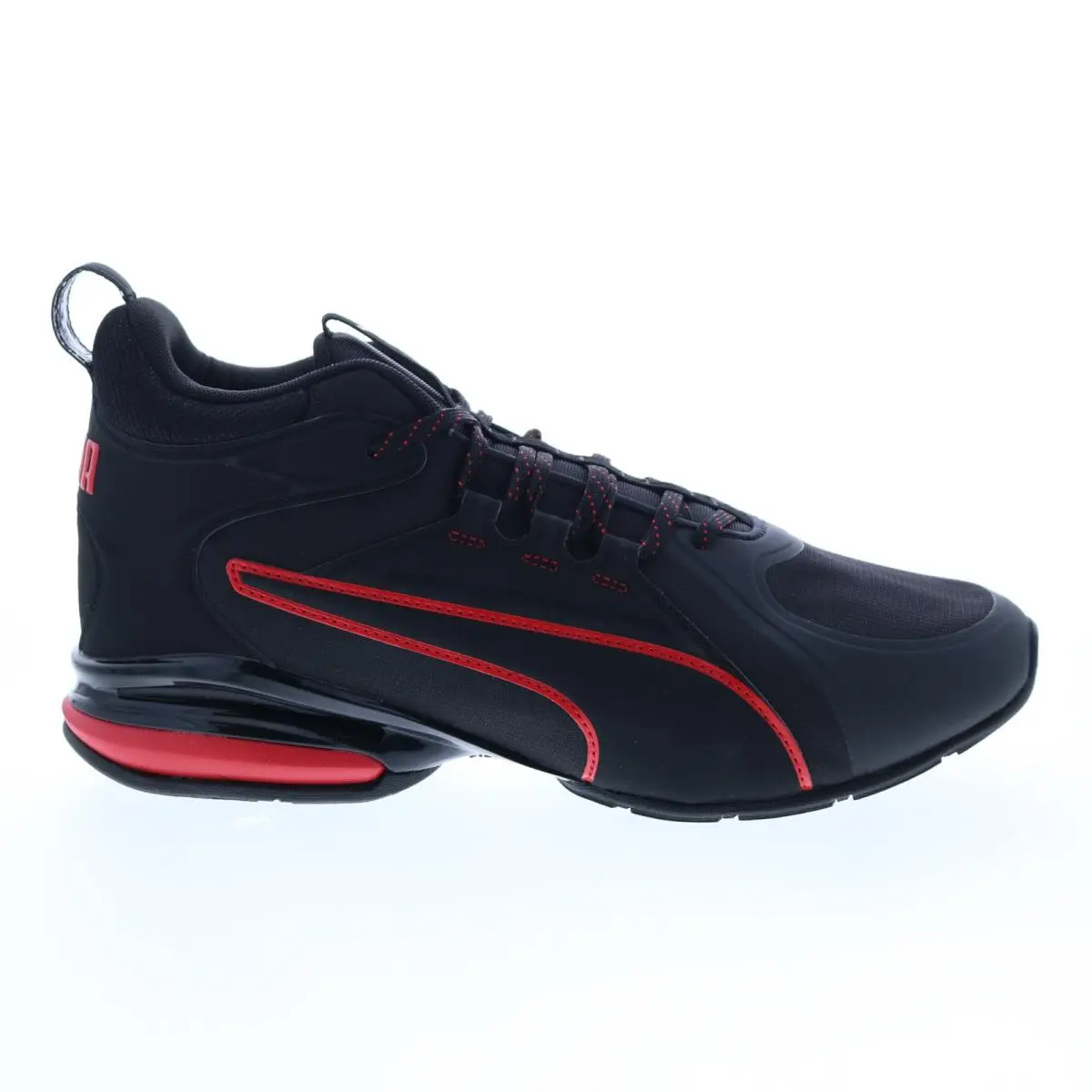 Puma Axelion Mid 37711903 Mens Black Canvas Athletic Running Shoes 10