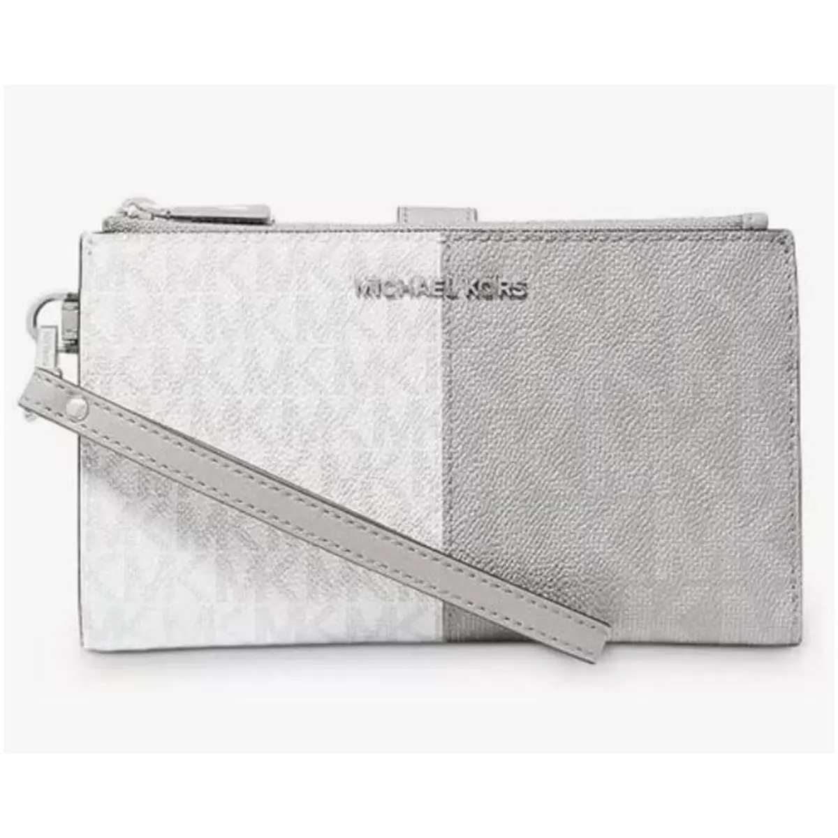 Jet Set Travel Double Zip Wristlet Bright white multi by Michael Kors