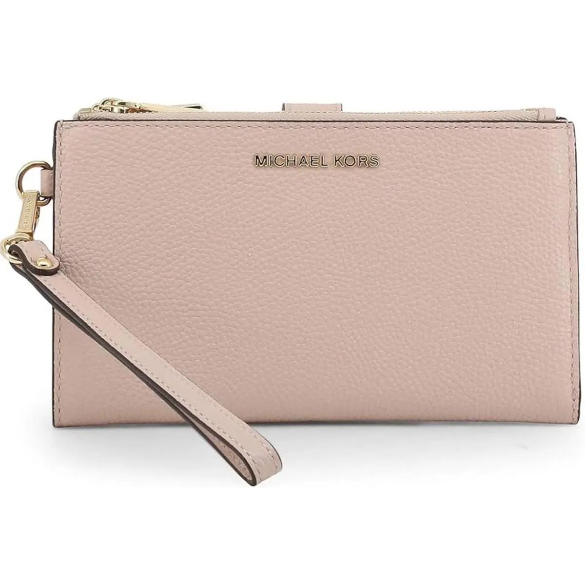 Jet Set Travel Double Zip Wristlet soft Pink by Michael Kors