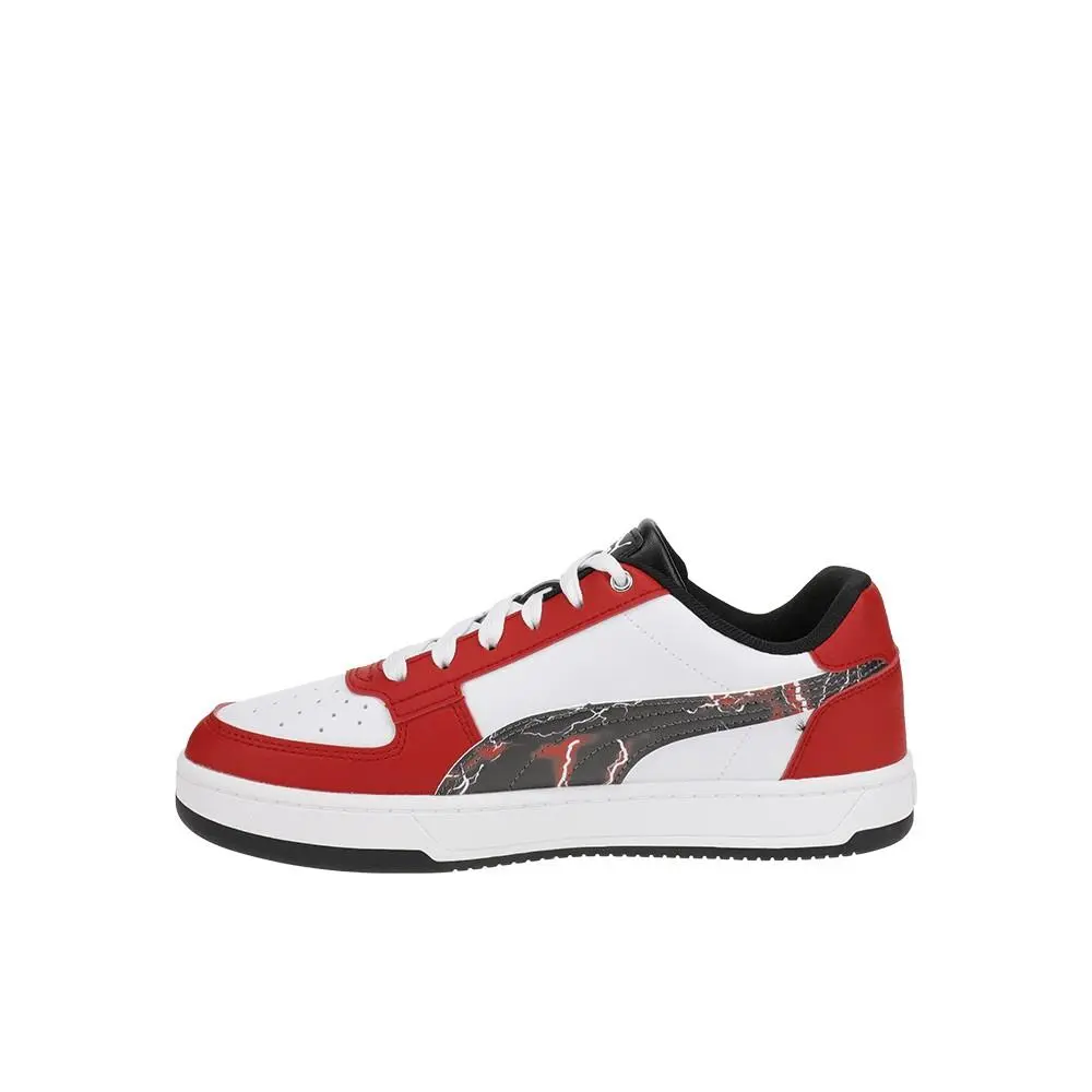 Puma shoes - PUMA Caven 2.0 Layup Sl Heat Lightning Lace Up  Youth - 40113201 - Red, White (UPC: 197672349565) 1