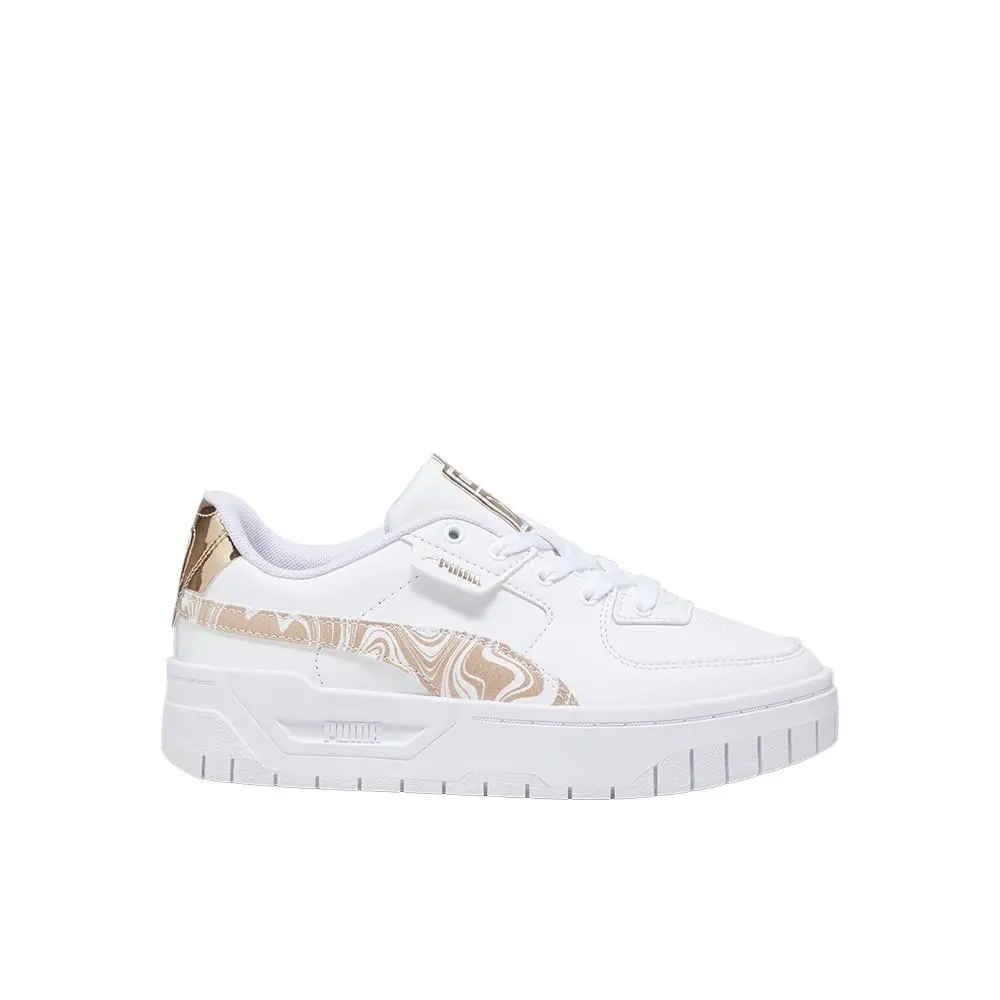 Puma Cali Dream Golden Marble Lace Up Sneaker Youth Girls Size 5.5 M Sneakers Ca