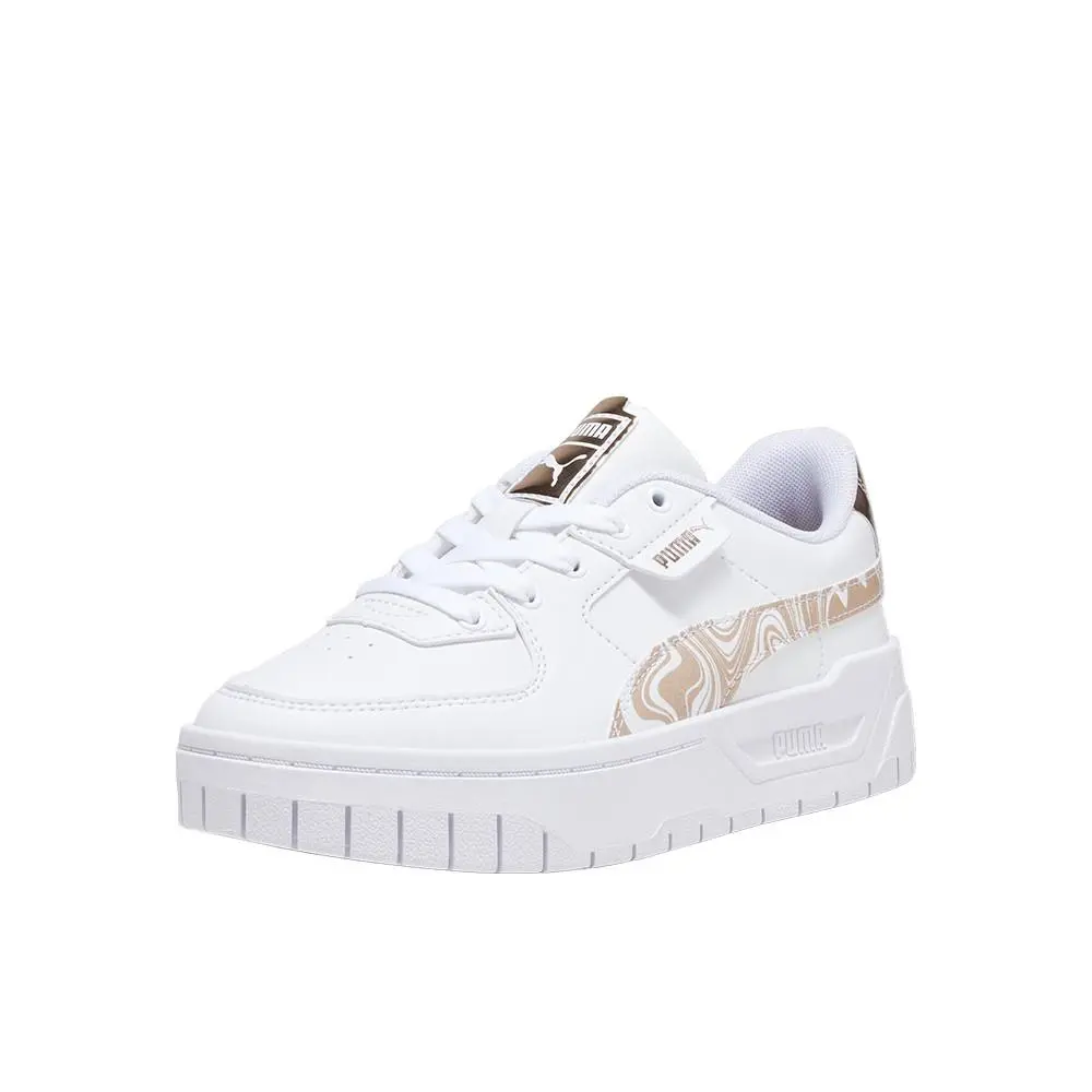Puma shoes - PUMA Cali Dream Golden Marble Lace Up Sneaker Youth - 39290201 - White (UPC: 196856313019) 0