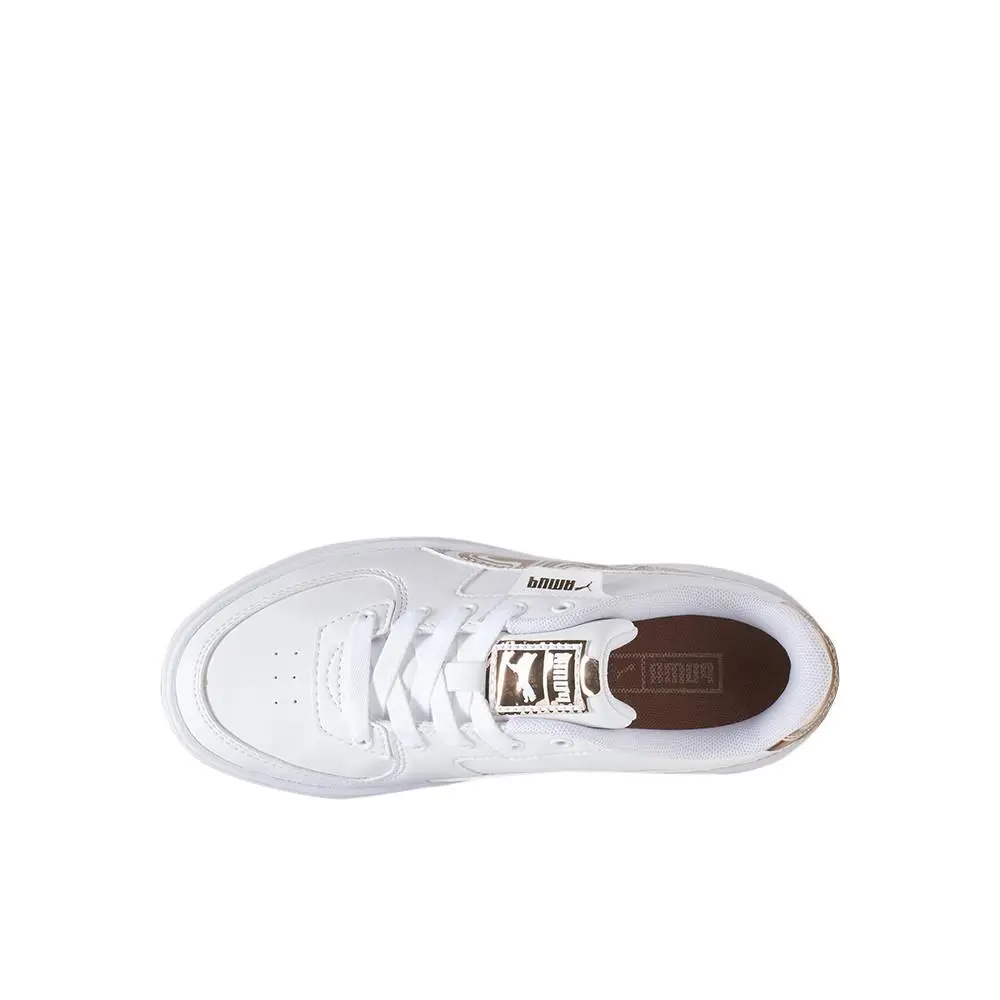 Puma shoes - PUMA Cali Dream Golden Marble Lace Up Sneaker Youth - 39290201 - White (UPC: 196856313019) 2