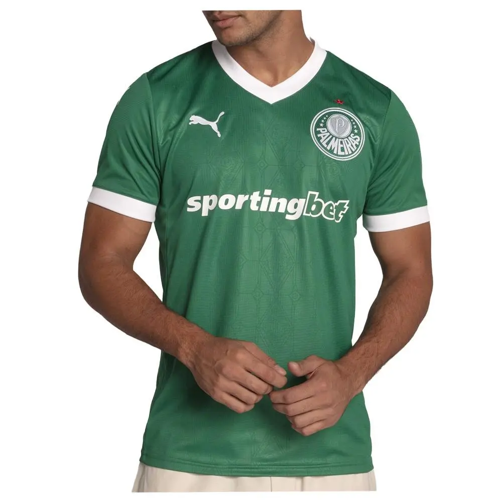 Puma clothing - PUMA Palmeiras Torcedor Home Jersey 25 - 78242601 - Green (UPC: 198551041808) 1