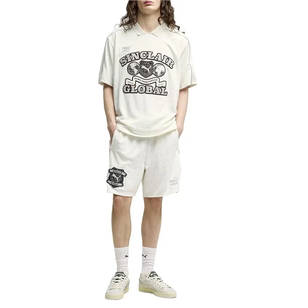 Puma clothing - PUMA  X Sinclair Collared Short Sleeve Soccer Jersey - 63758287 - White (UPC: 199261724470) 4