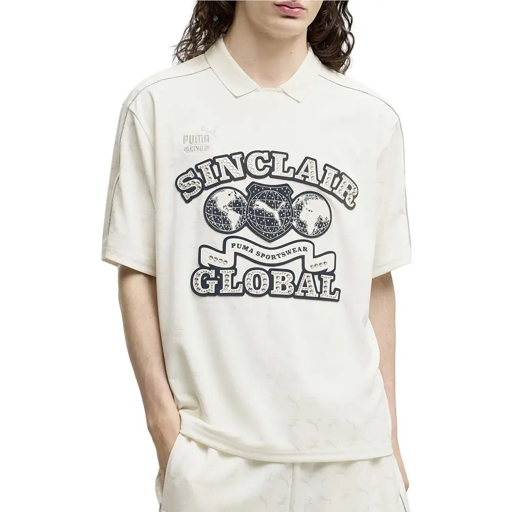 Puma clothing - PUMA  X Sinclair Collared Short Sleeve Soccer Jersey - 63758287 - White (UPC: 199261724470) 1