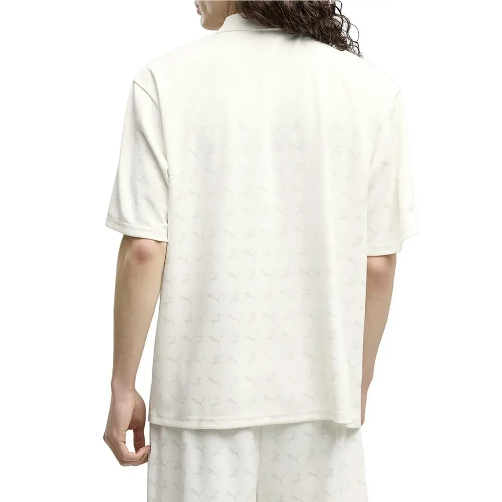 Puma clothing - PUMA  X Sinclair Collared Short Sleeve Soccer Jersey - 63758287 - White (UPC: 199261724470) 2