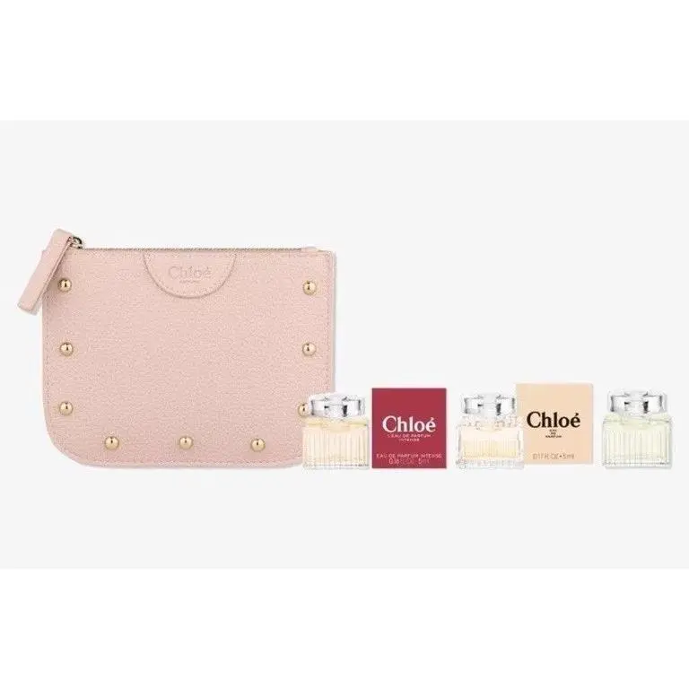 Chloe Mini Edp L`eau de Parfum Intense Lumineuse Clutch 4pc Perfume Gift Set