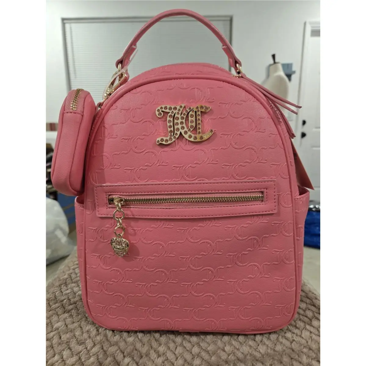 Pink Lemonade Mini Backpack Bling Trendy Y2K Aesthetic Bag by Juicy Couture