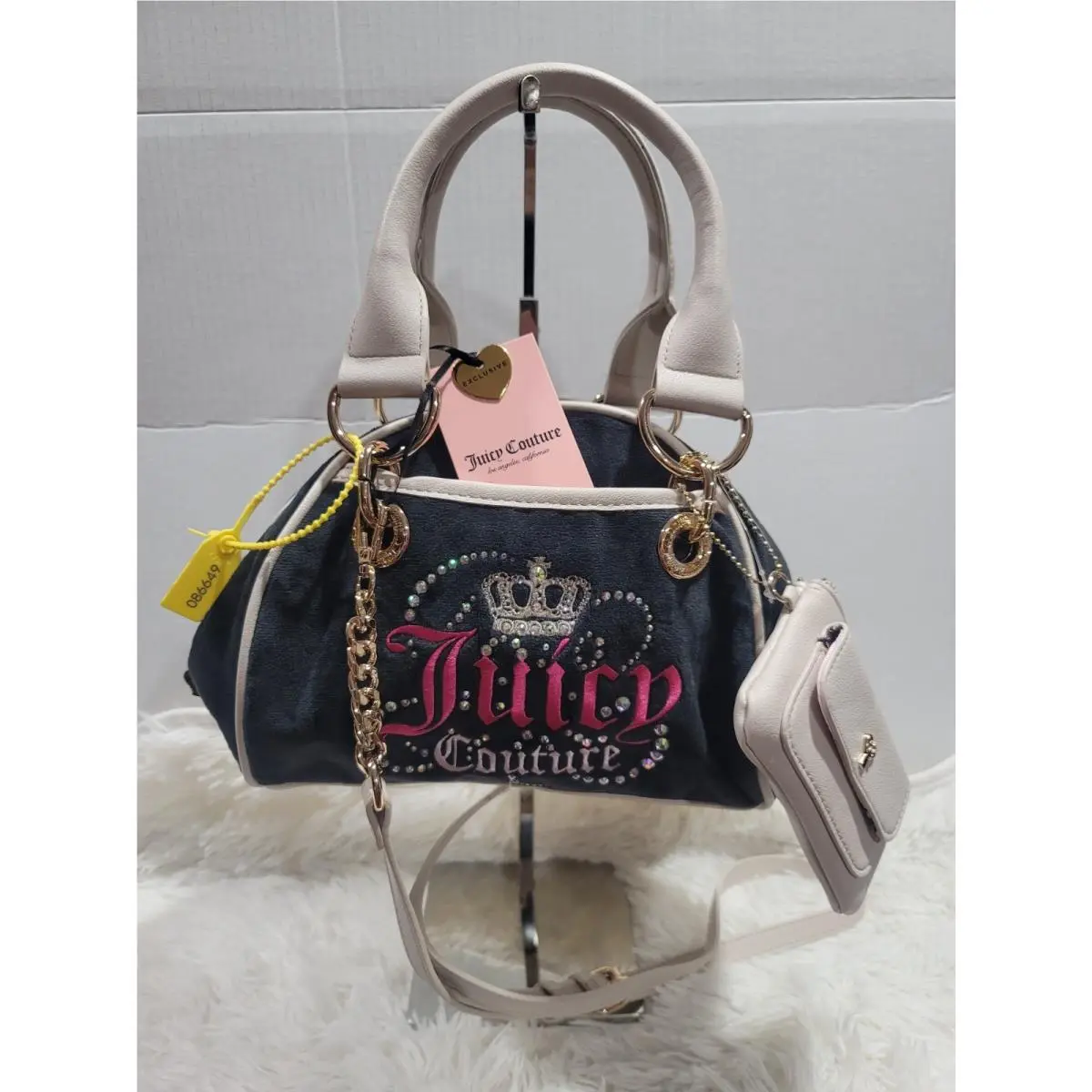 Dreamy Juicy Satchel Liquorice/crystal Crown Exclusive by Juicy Couture