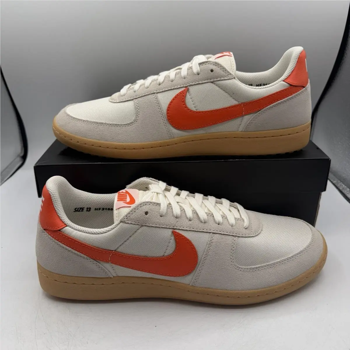 Nike Field General Shoes Mens Sz 13 Pale Ivory/safety Orange Sneakers HF3165-105
