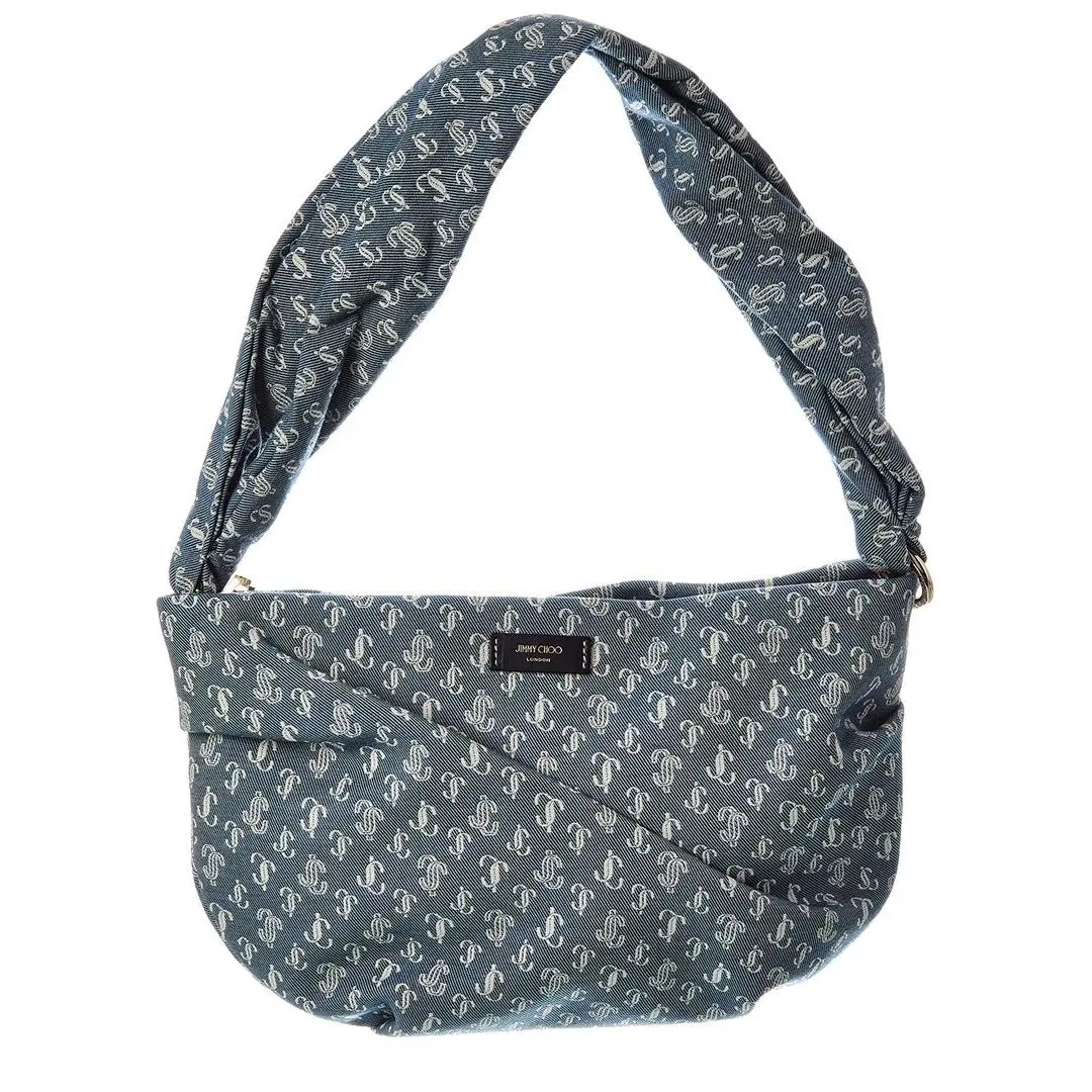 Jimmy Choo Bonny Denim Shoulder Bag Women`s Blue
