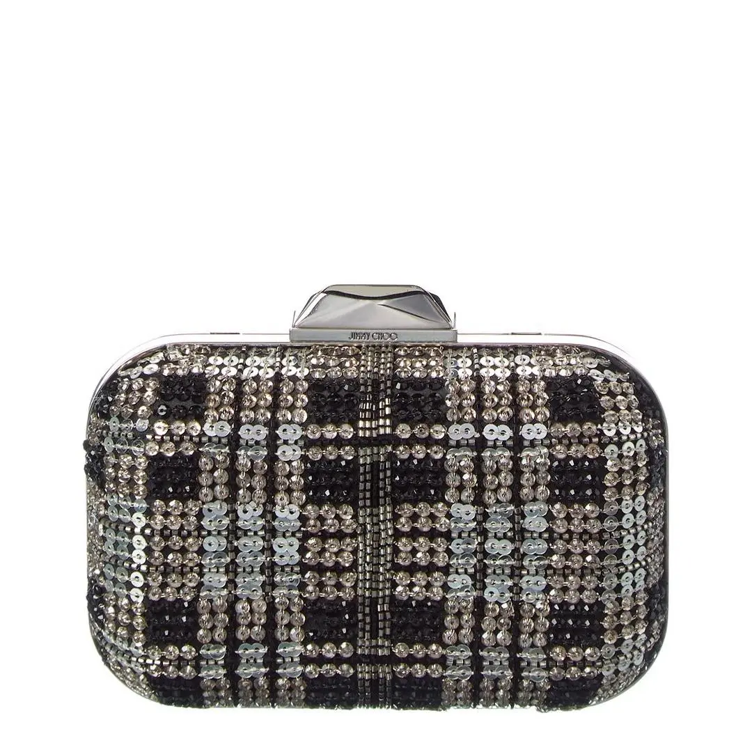 Micro Cloud Satin Clutch Women`s Black by Jimmy Choo