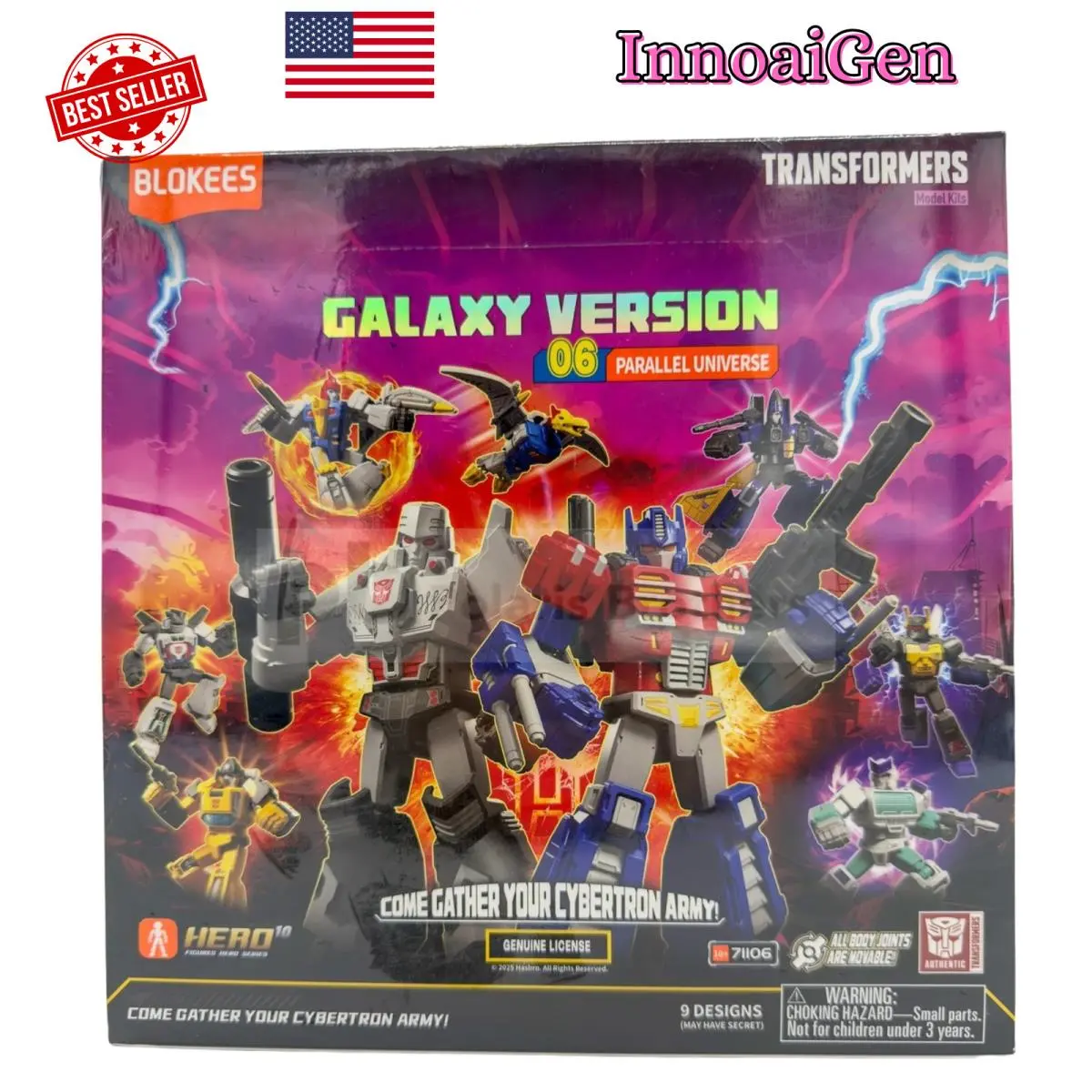 Blokees Transformers Galaxy Version 06 Parallel Universe Case of 9 Boxes